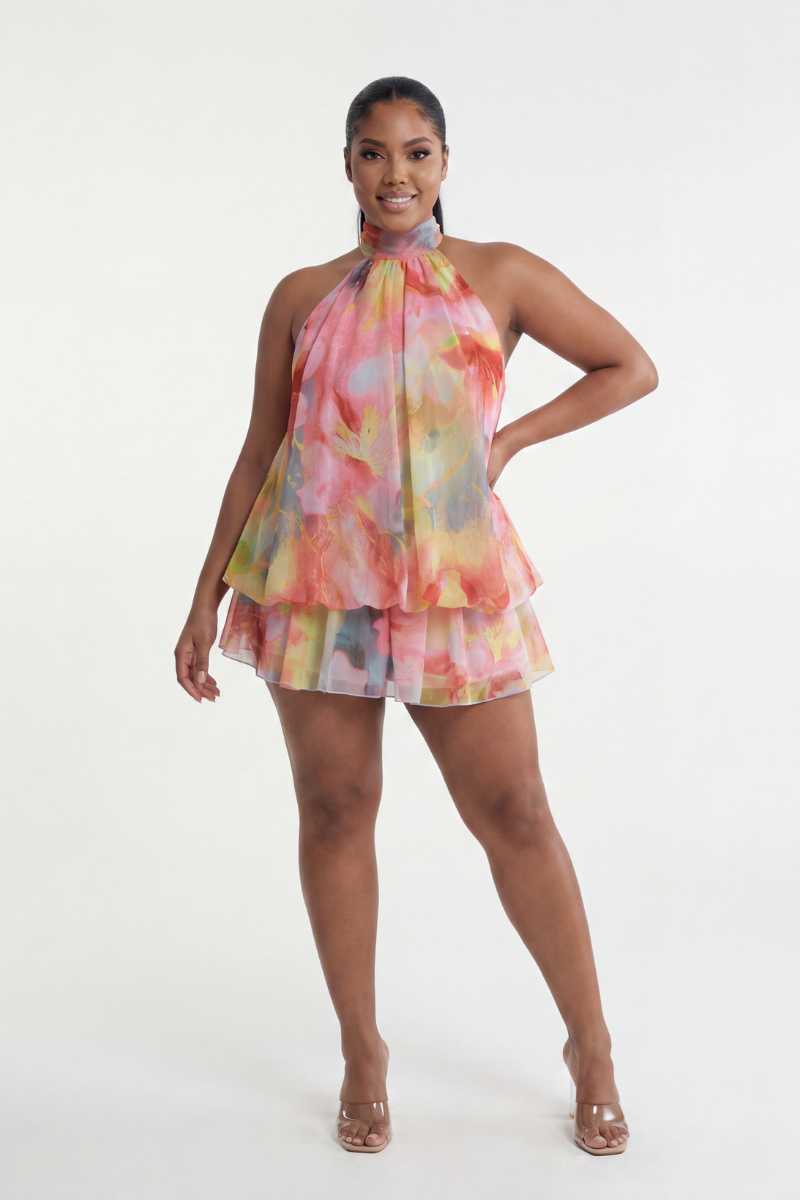 The Bloom Rush Halter Mini