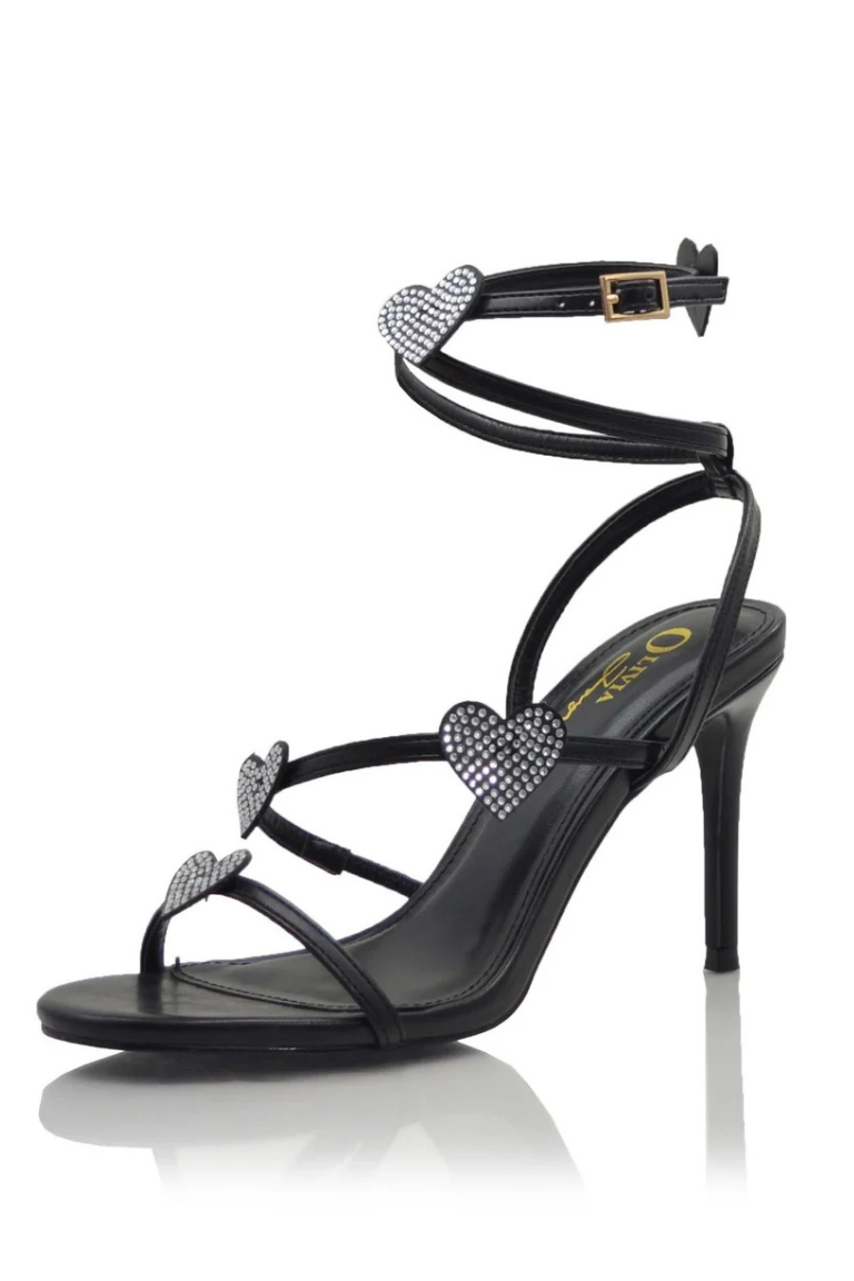 Corazón Rhinestone Heart Heels