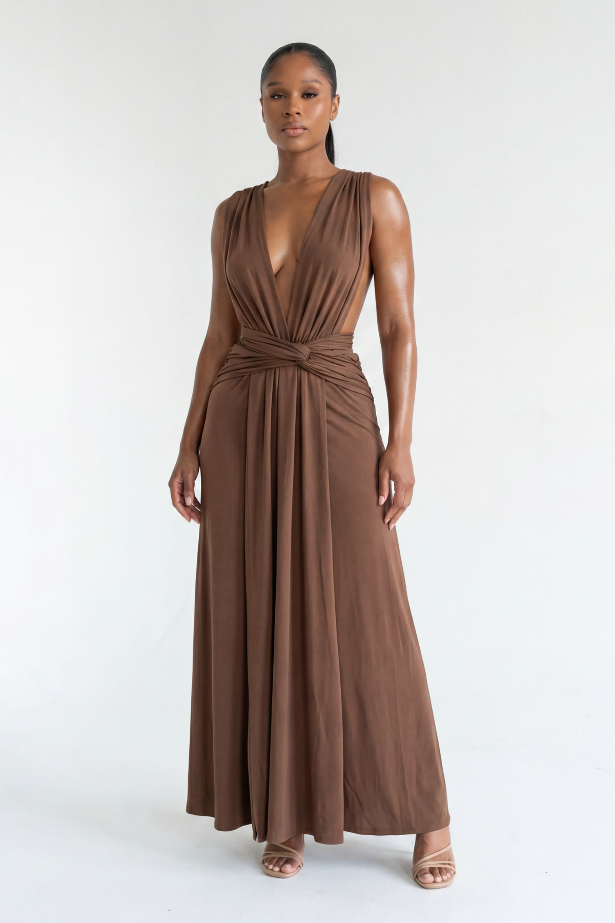 Alessandra Drape Maxi Dress