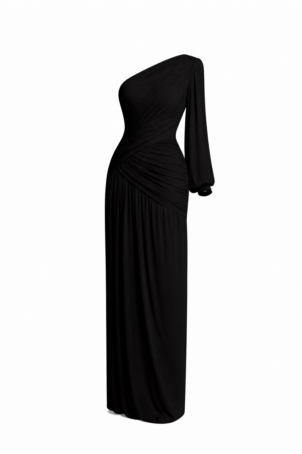 Stephanie Layer Cutout Maxi Dress (Black)