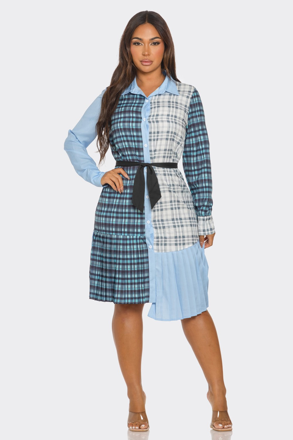 Checkmate Charm Plaid Shirt Dress