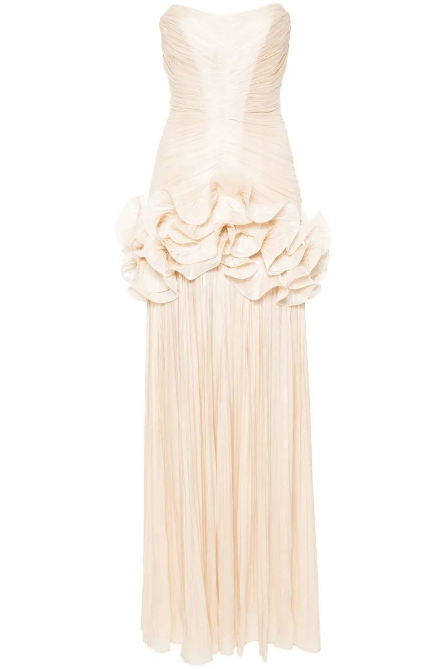 Romance Ruffle Sweetheart Maxi Dress