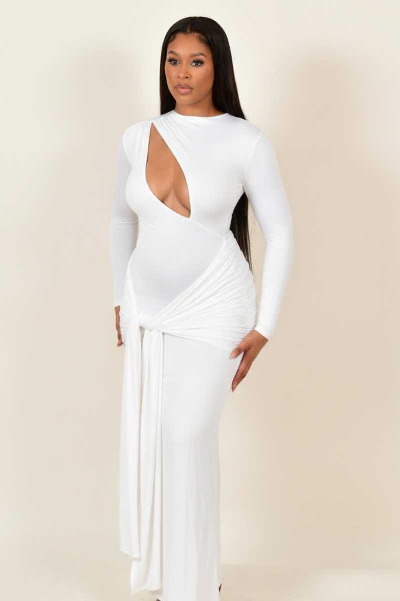 Latasha Double Layer Cutout Maxi Dress