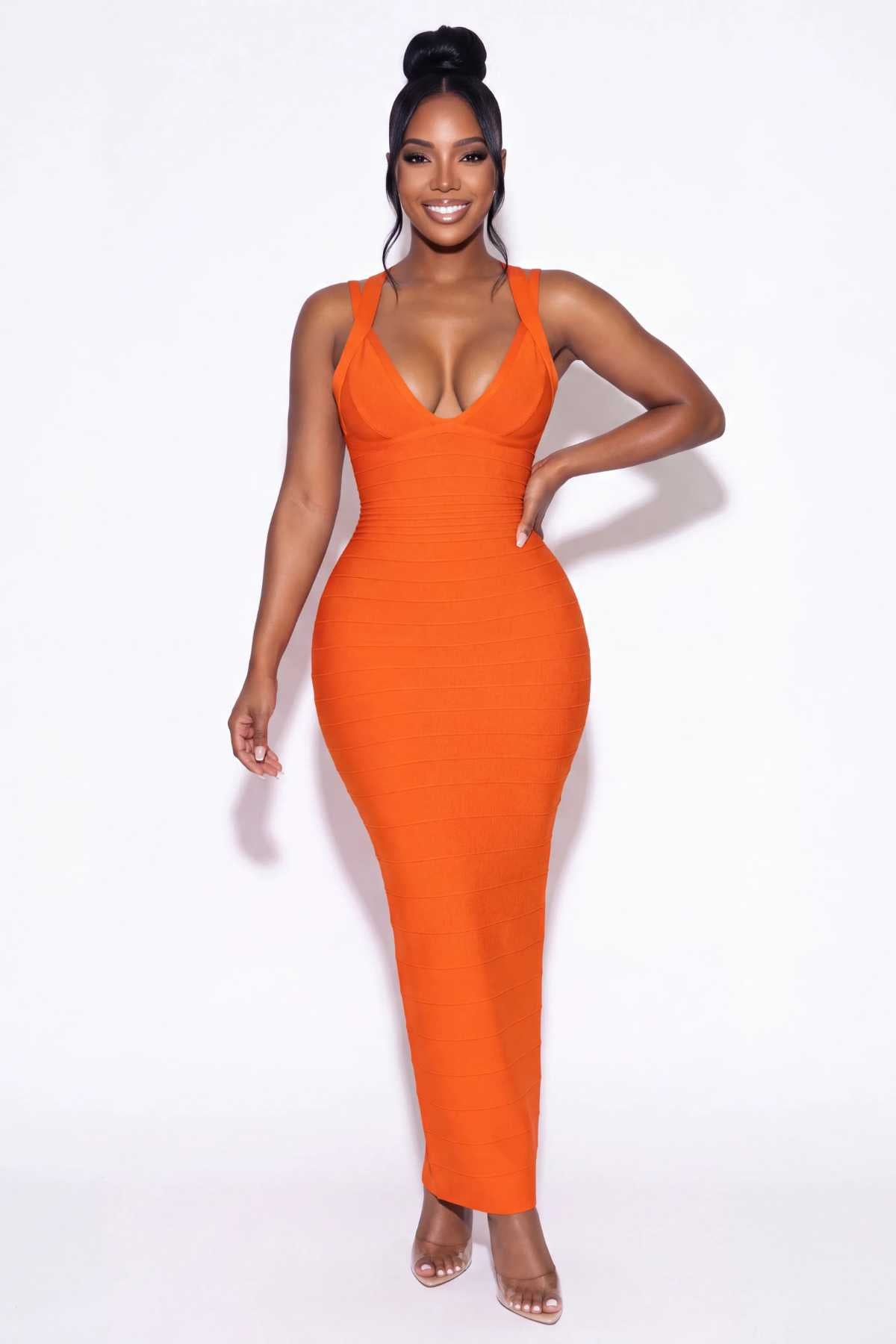 Talia Bandage Backless Maxi Dress