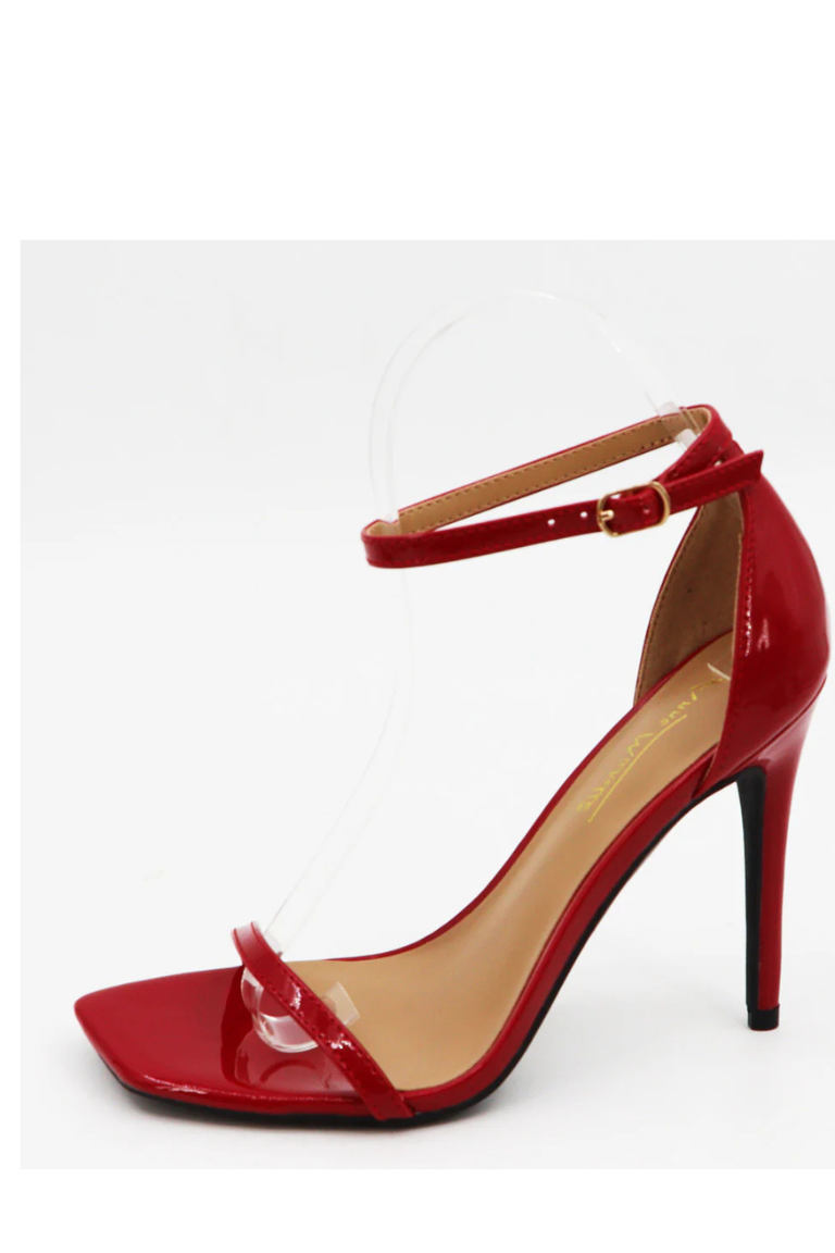 Betty Single Sole Heels - Cherry