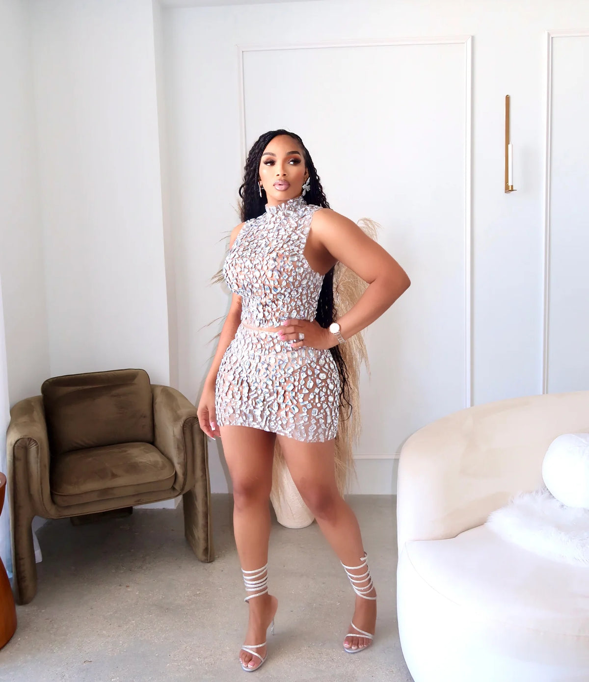 Midnight Crystal Two-Piece Set