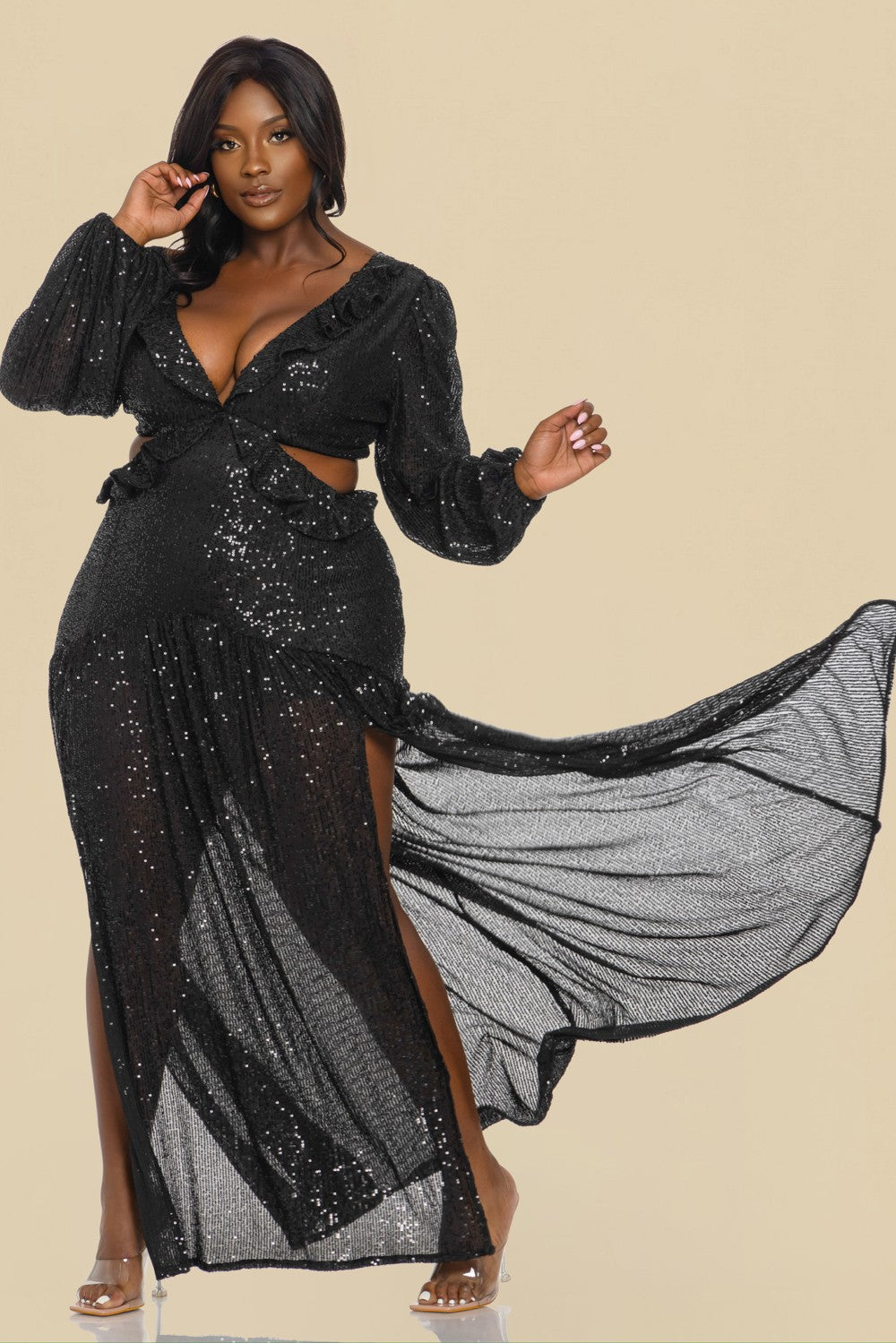 Midnight Siren Sequin Maxi