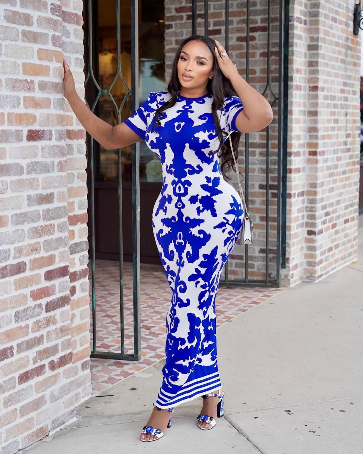 Azure Mirage Maxi Dress