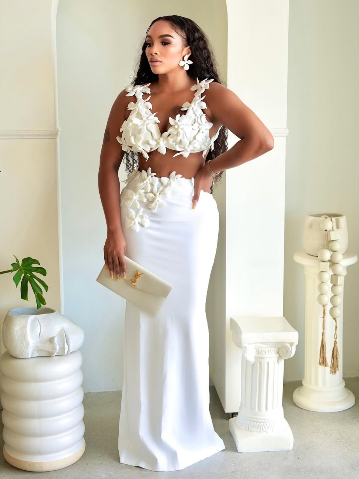 Ivory Bloom Two-Piece Set