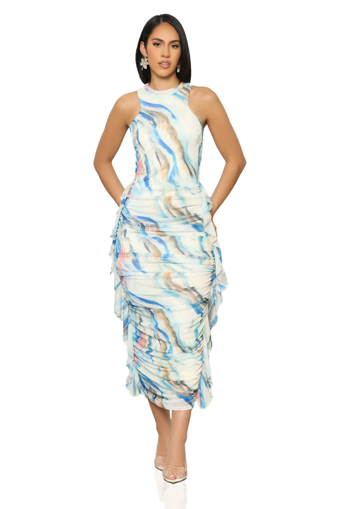 Artistic Flow Maxi Dress