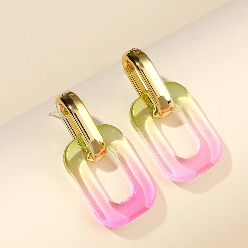 Oceana Gradient Acrylic Earrings