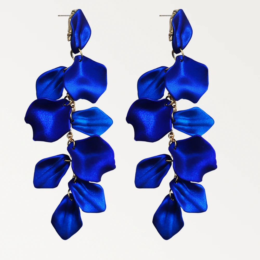 Midnight Bloom Drop Earrings