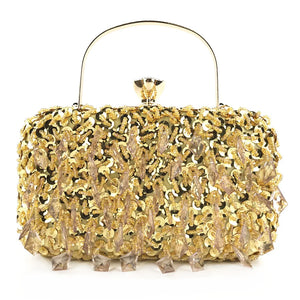 Luxe Chain Crossbody Party Bag (Gold)