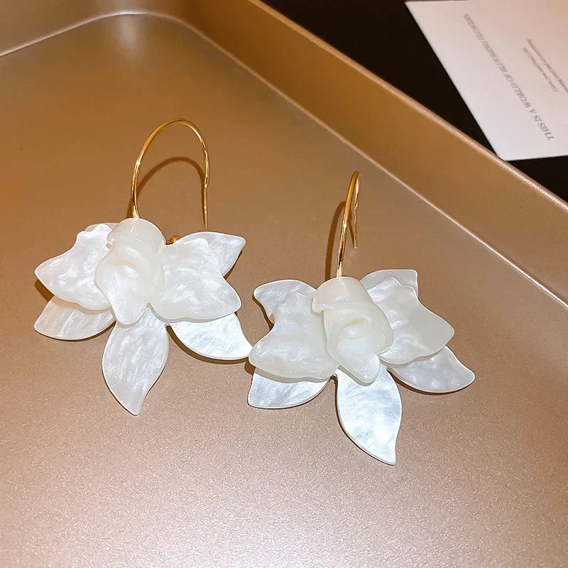 Resin Flower Earrings