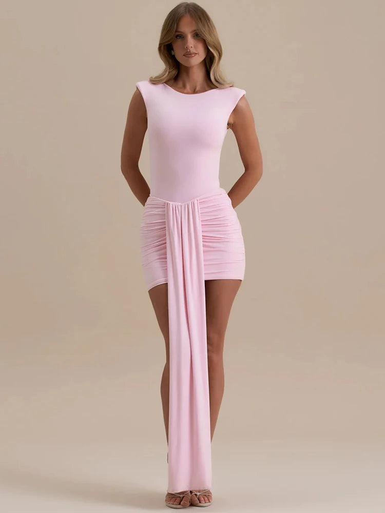 Pink Patchwork Bodycon