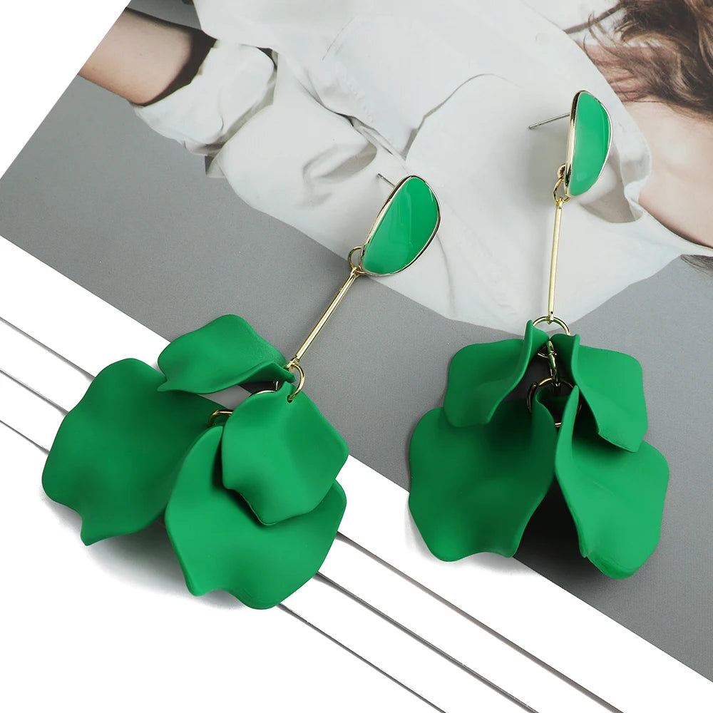 Romantic Petal Dangle Earrings