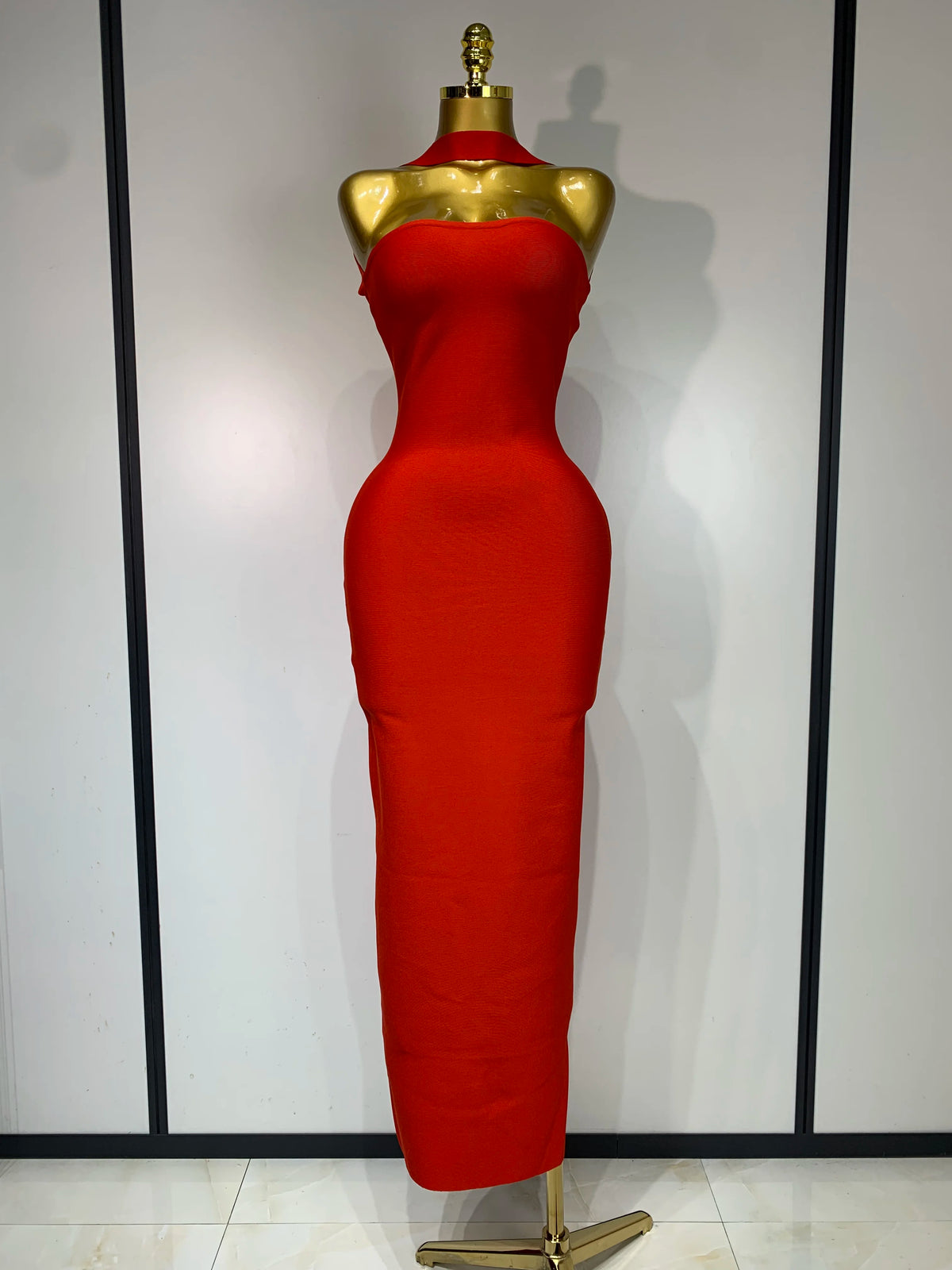 Bandage Bodycon Maxi Dress