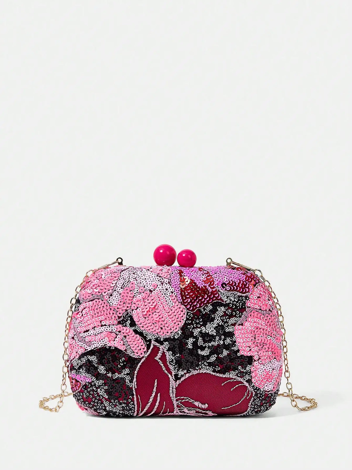 Embroidered Pearl Box Dinner Bag