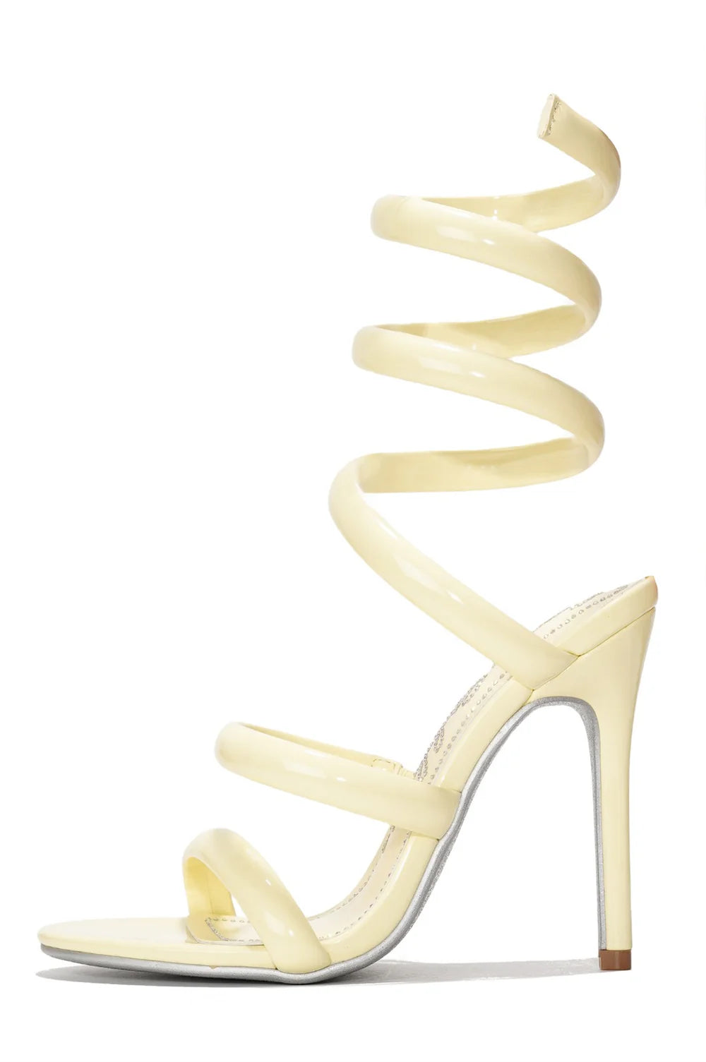 Faydra Spiral Heels - Butter Yellow   (Ready To Ship)