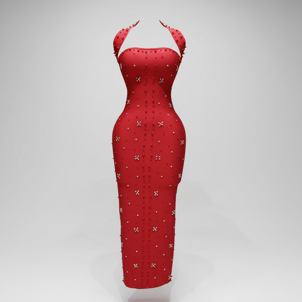 The Tiffany Bandage Dress - Red