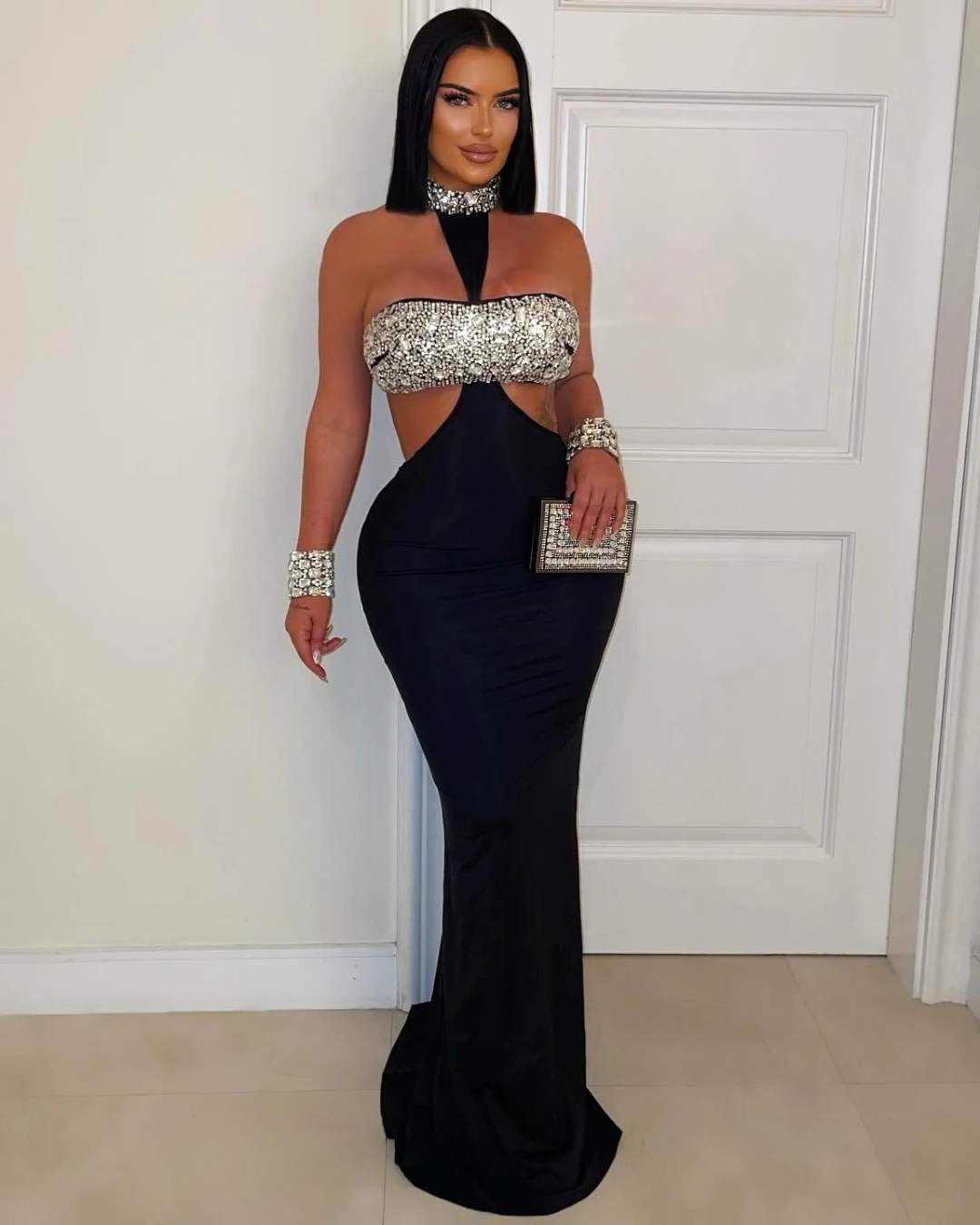 Midnight Dazzle Bandage Dress