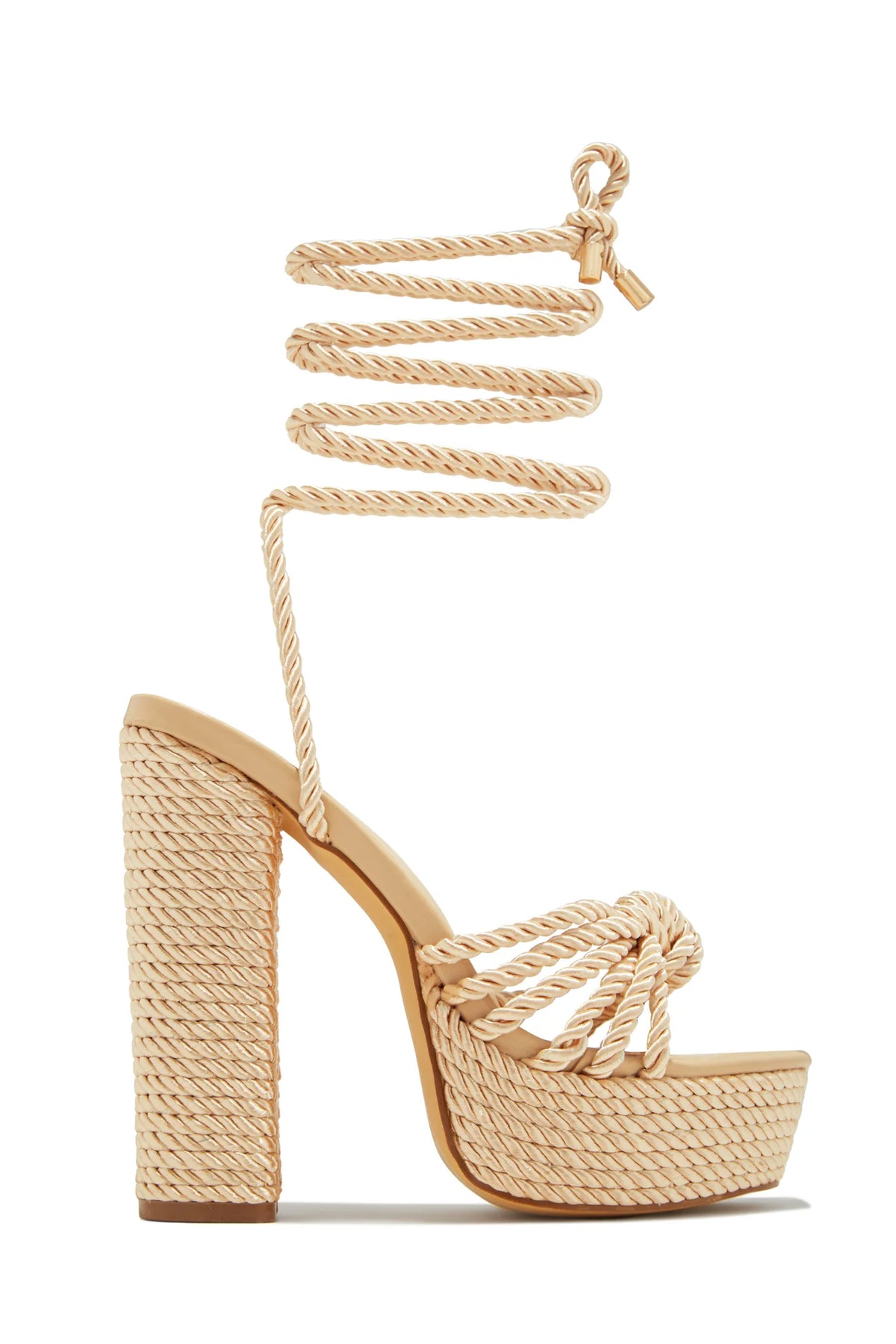 Coastal Chic Platform Sandals (Nude)