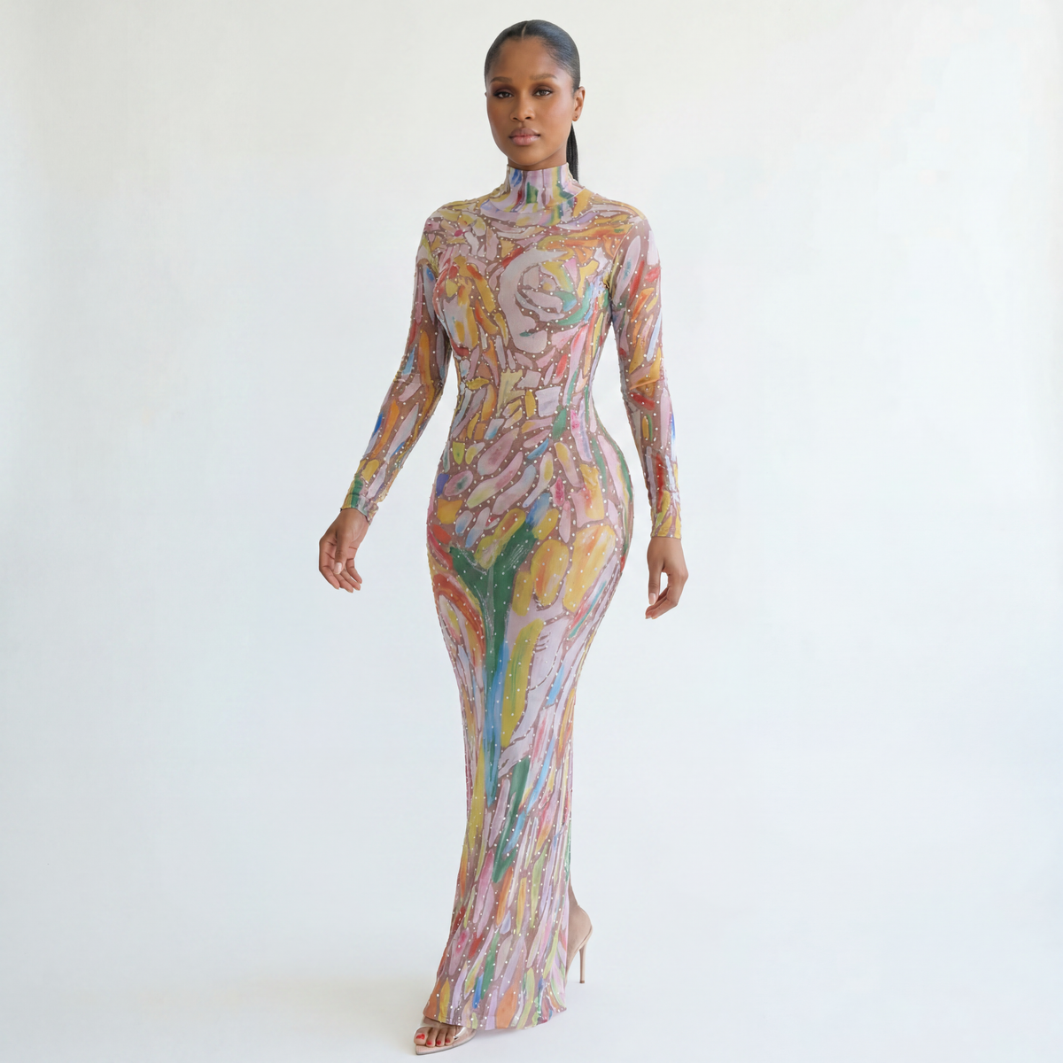 Painting Diamonds Maxi Dress